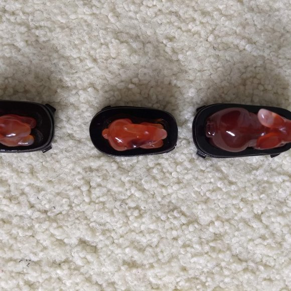 vintage 60s NWT carved agate rabbit figurine gift set 🎈HOST PICK🎈 - Picture 6 of 15